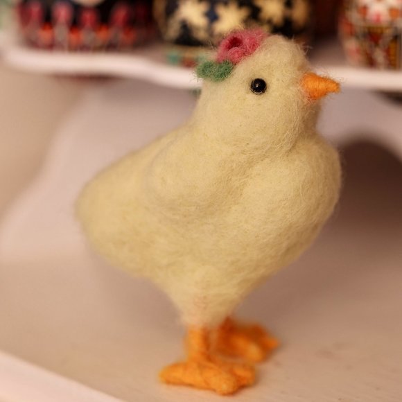 Jules Felt Like It Other - Celebrate Easter! One of a kind needle felted chickie made by me!